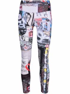 R13 легинсы с графичным принтом