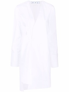 Off-White платье-рубашка с длинными рукавами