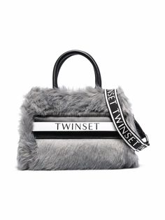 TWINSET Kids сумка-тоут с искусственным мехом