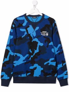 Diesel Kids свитер с камуфляжным принтом