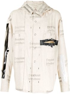 Takahiromiyashita The Soloist рубашка с вырезами и принтом