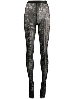Versace легинсы с декором Greca