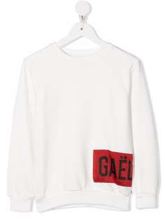Gaelle Paris Kids толстовка с круглым вырезом и нашивкой-логотипом