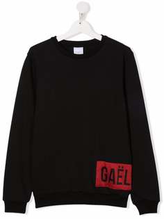 Gaelle Paris Kids толстовка с нашивкой-логотипом