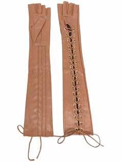 Manokhi длинные перчатки со шнуровкой