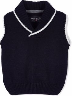 Lapin House жилет с воротником-шалькой