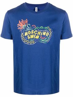 Moschino футболка с принтом Moschino Swim