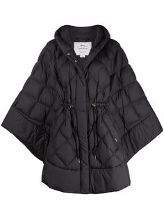 Woolrich стеганый кейп с капюшоном