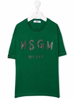 MSGM футболка с логотипом