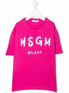 MSGM футболка с логотипом