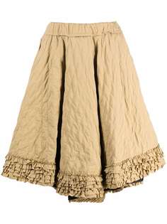 Moncler Genius стеганая юбка с оборками