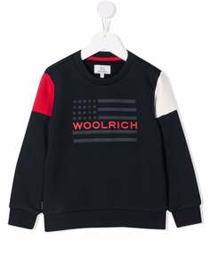 Woolrich Kids толстовка в стиле колор-блок