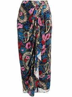 Isabel Marant юбка миди Bree с цветочным принтом