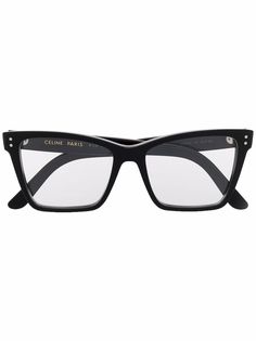 Celine Eyewear очки в оправе кошачий глаз с заклепками