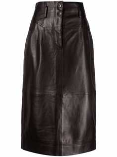 Alberta Ferretti юбка миди с завышенной талией