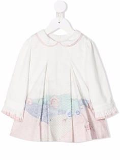 Lapin House плиссированное платье с принтом