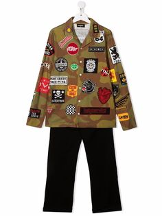 Dsquared2 Kids пижама с камуфляжным принтом