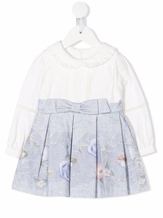 Lapin House платье с цветочным принтом и бантом