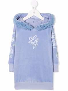 Lapin House платье-толстовка с цветочным принтом