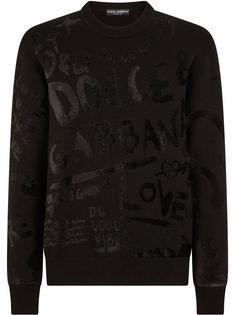 Dolce & Gabbana шерстяной джемпер с логотипом