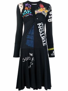 Marine Serre платье миди с графичным принтом