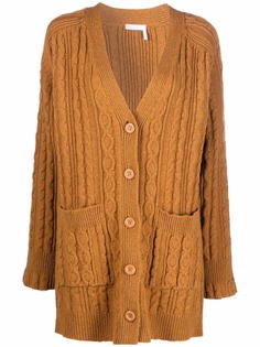 See by Chloé кардиган фактурной вязки