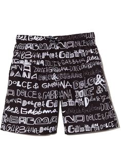 Dolce & Gabbana Kids плавки-шорты с принтом граффити