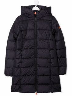 Save The Duck Kids пуховик с нашивкой-логотипом