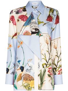 Salvatore Ferragamo блузка с цветочным принтом