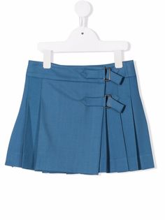 P.A.R.O.S.H. шерстяная мини-юбка со складками
