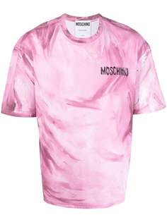 Moschino футболка с эффектом разбрызганной краски