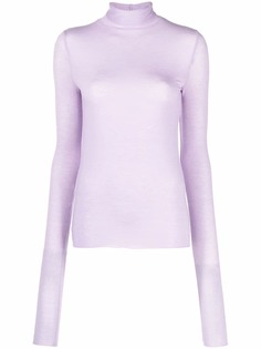 Neul полупрозрачный топ с высоким воротником