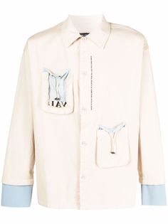 VAL KRISTOPHER рубашка с карманом и логотипом