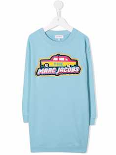 The Marc Jacobs Kids платье-свитер с вышивкой