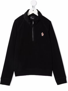 MONCLER GRENOBLE KIDS пуловер с нашивкой-логотипом