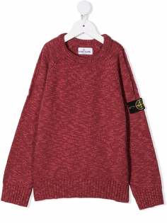 Stone Island Junior джемпер с нашивкой-логотипом