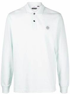 Stone Island рубашка поло с нашивкой Compass