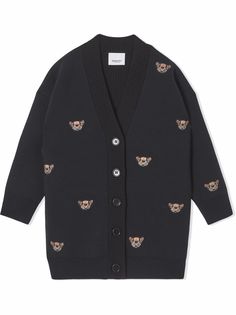 Burberry Kids кардиган-пальто Thomas Bear