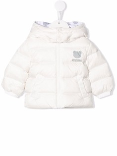 Moschino Kids куртка-пуховик с принтом Teddy Bear