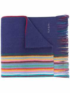 PAUL SMITH шерстяной шарф в полоску