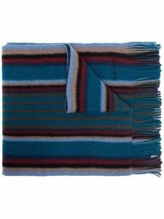 PAUL SMITH шерстяной шарф в полоску