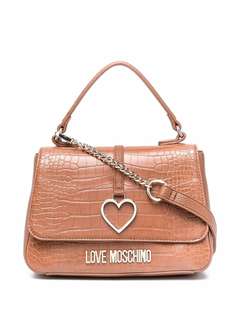 Love Moschino сумка-тоут с тиснением под крокодила