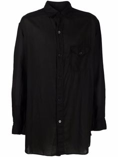 Yohji Yamamoto рубашка с нагрудным карманом