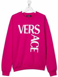 Versace Kids толстовка с логотипом