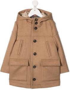 Brunello Cucinelli Kids дафлкот с капюшоном