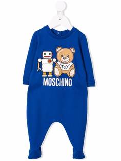 Moschino Kids комбинезон для новорожденного с принтом Toy Bear