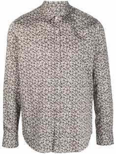 Canali рубашка с цветочным принтом
