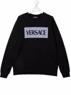 Versace Kids толстовка с логотипом