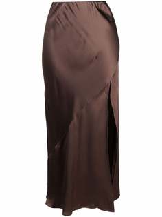 12 STOREEZ шелковая юбка с боковым разрезом