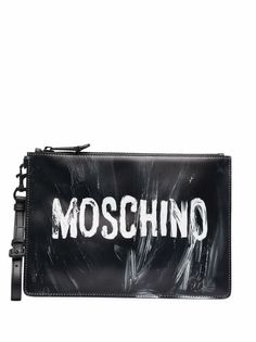 Moschino клатч с логотипом